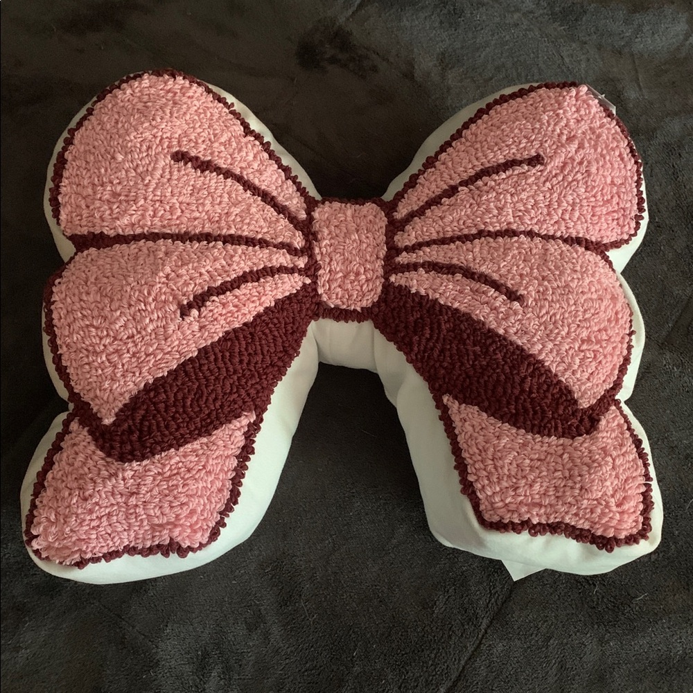 Bow Ribbon accent pillow